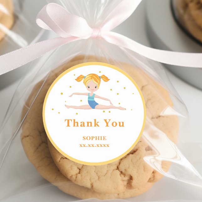 Acrobatique Spaß Geburtstagskinder Runder Aufkleber (Von Creator hochgeladen)