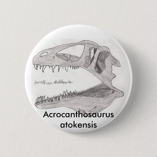Acrocanthosaurus atokensis Knopf Button (Vorderseite)