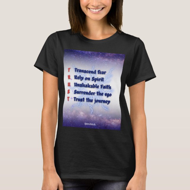 Acronyme de FIDUCIE T-shirt féminin inspirant (Devant)