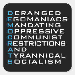 Acronyme des Démocrates - Stickers amusants