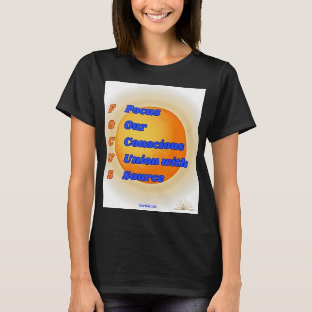 ACronyme FOCUS T-shirt féminin inspirant (Devant)