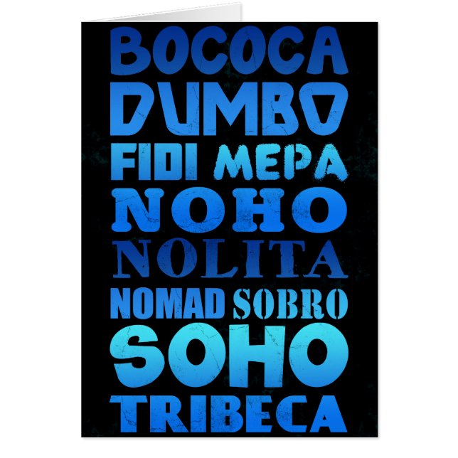 Acronymes de New York City (Devant)