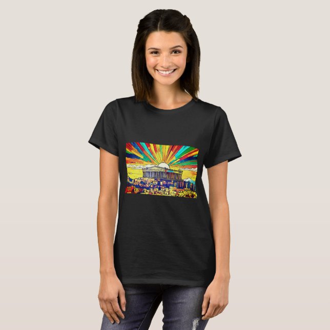 Acropolis Athens Glare T-Shirt (Vorne ganz)