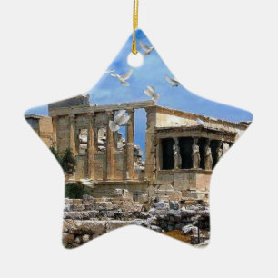 Acropolis Erechtheum Athens Griechenland Keramik Ornament
