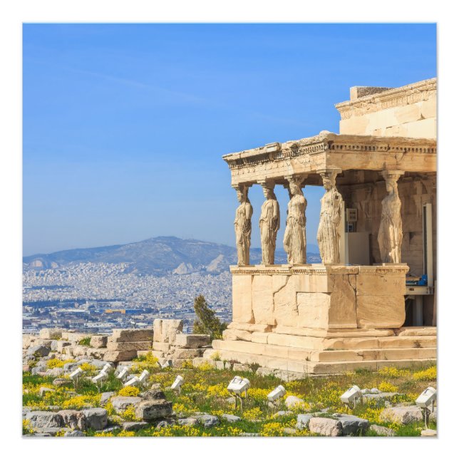 Acropolis Hill Athen Griechenland Foto Print Wall  (Vorne)