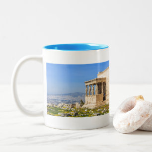 Acropolis hill, Athen, Griechenland Zweifarbige Tasse