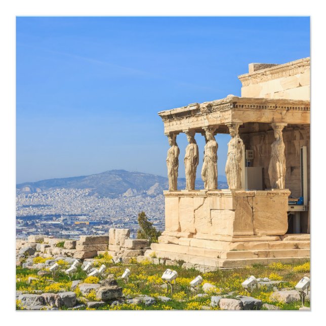 Acropolis Hill Athens Griechenland Foto Print Art (Vorne)