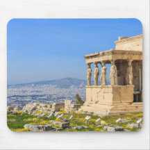 Acropolis Hill Athens Griechenland Mouse Pad - Gri