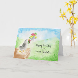 Across the Miles Birthday Card                     Karte