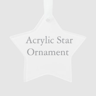 Acryl-Ornament, Acryl-Stern-Ornament Ornament
