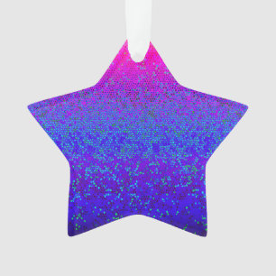 Acryl-Ornament-Glitzer Star-Staub Ornament
