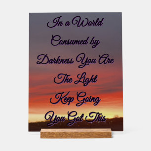 Acryl-Schild Inspirierend Acrylschild