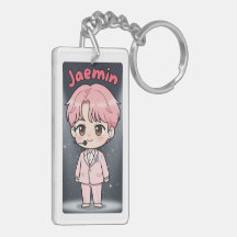 Acryl-Schlüsselanhänger Jaemin Pink Hair Edition