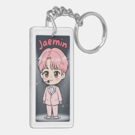Acryl-Schlüsselanhänger Jaemin Pink Hair Edition Schlüsselanhänger