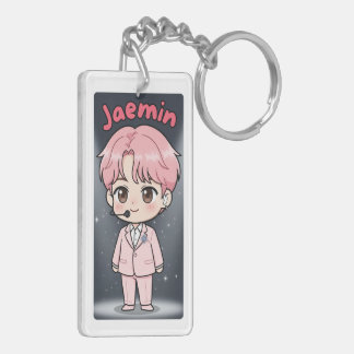 Acryl-Schlüsselanhänger Jaemin Pink Hair Edition Schlüsselanhänger