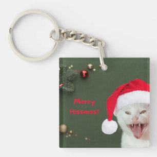 Acryl-Schlüsselanhänger, Merry Hissmas wünscht Schlüsselanhänger