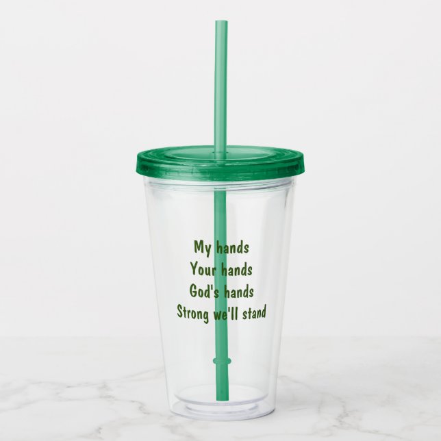 Acryl-Tumbler Acryltrinkbecher (Vorderseite)