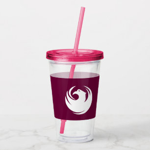 Acryl-Tumbler mit der Flagge der Stadt Phoenix Acryltrinkbecher
