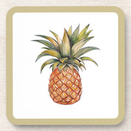 Acryl-Untersetzer-Set - Ananas Getränkeuntersetzer