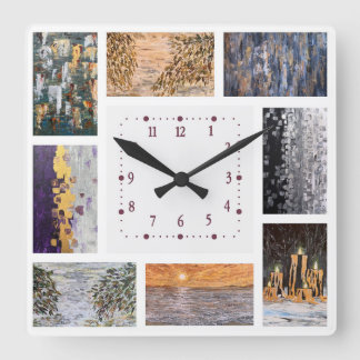 Acryl Wanduhren, Quadratische Wanduhr