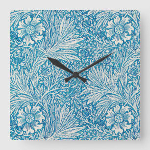 ACRYL WANDUHREN: WILLIAM MORRIS DESIGNS QUADRATISCHE WANDUHR