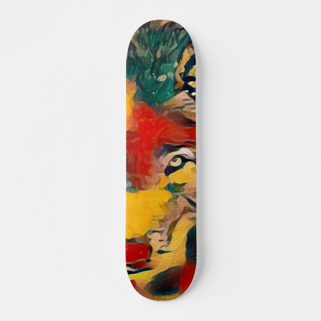 Acryl Wolf Element Null Custom Pro Board Skateboard (Vorne)