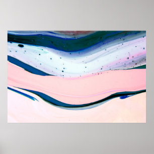 Acrylfarbe, abstrakt. Schließen des Gemäldes. Poster