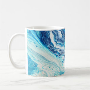 Acrylfarbe, abstrakte Farbtöne Kaffeetasse