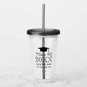 Acrylglas-Geschenk für Graduierungsparty Acryltrinkbecher