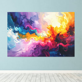 Acrylic abstract painting leinwanddruck