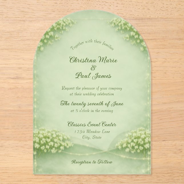 Acrylic Invitation (Recto)