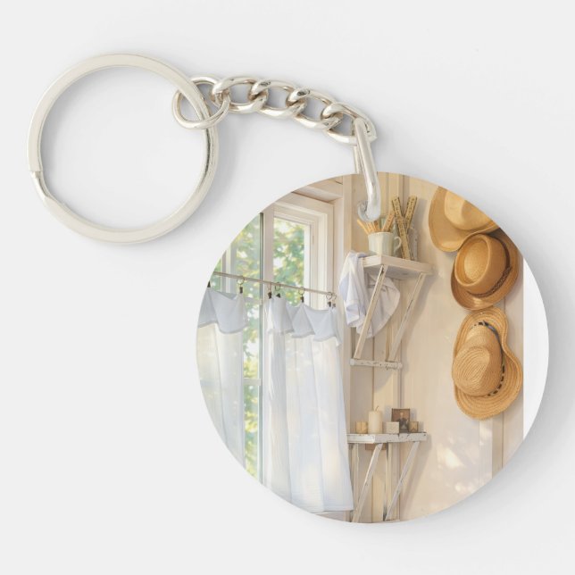 Acrylic Keychain Curtain in the Wind (Devant)