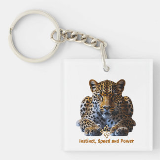 Acrylic Keychain – Leopard Logo | Instinct, Speed  Schlüsselanhänger