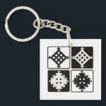 Acrylic Keychain Schlüsselanhänger<br><div class="desc">A bold collection of detailed cross pendant designs combining traditional symbolism with clean,  modern linework.</div>