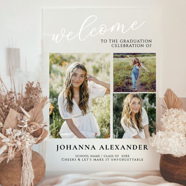 Acrylic Modern 3 Foto Abschluss Empfang Acrylschild (Von Creator hochgeladen)