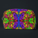 Acrylic Neon Colors Paint Splatter Splash Abstract Waschbeutel<br><div class="desc">Toiletries Dopp Kit Tote Bag all over print style fashion statement accessory printed with a Acrylic Neon Colors Paint Splatter Splash Abstract original drawing art illustration image by TheFabricSeal at Zazzle #ZazzleMade https://www.zazzle.com/store/thefabricseal Beautiful neon colored look of paint splatter art. Bright pretty multicolored shades of azure blue, overgrowth green, persimmon...</div>