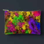 Acrylic Neon Colors Paint Splatter Splash Abstract Zubehörtasche<br><div class="desc">Accessory Storage Pouch Hand Bag Small Purse print cut sew style and casual fun fashion statement accessory printed with a Acrylic Neon Colors Paint Splatter Splash Abstract original drawing art illustration image by TheFabricSeal at Zazzle #ZazzleMade https://www.zazzle.com/store/thefabricseal Beautiful neon colored look of paint splatter art. Bright pretty multicolored shades of...</div>