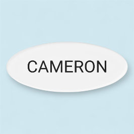 Acrylic Oval Shape Name Tag Magnetic Beruflich Namenschild