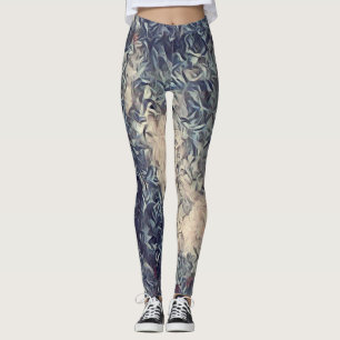 Acrylic Paint Rave Liebe Leggings