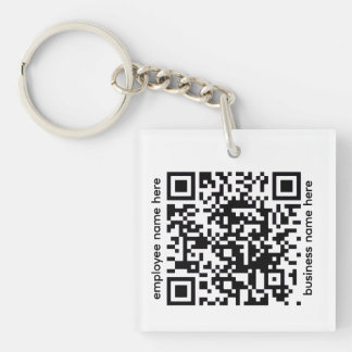 Acrylic QR Code Keychain Schlüsselanhänger