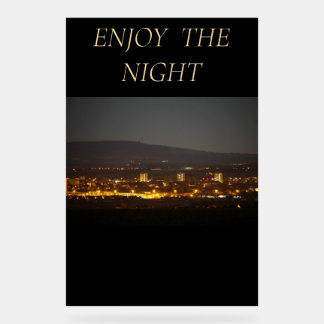 Acrylic Sign ENJOY THE NIGHT Acrylschild