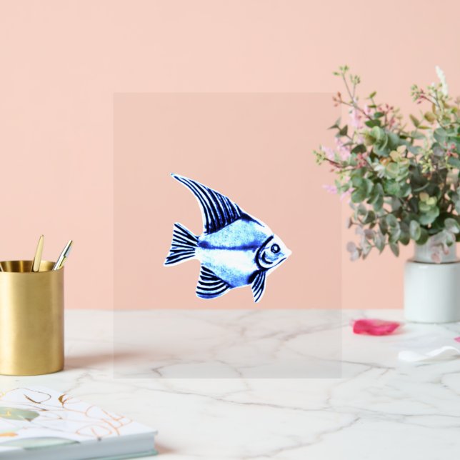 ACRYLIC SIGN FISH DESIGN STIL ACRYLSCHILD (Hochzeit)