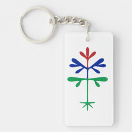 Acrylic Tri-color Sapling-Schlüsselanhänger Schlüsselanhänger