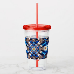 Acrylic Tumbler mit argentinischer Farbgestaltung Acryltrinkbecher