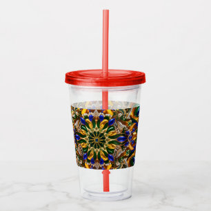 Acrylic Tumbler mit brasilianischer Farbgestaltung Acryltrinkbecher