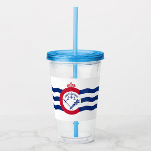 Acrylic Tumbler mit der Flagge von Cincinnati Acryltrinkbecher