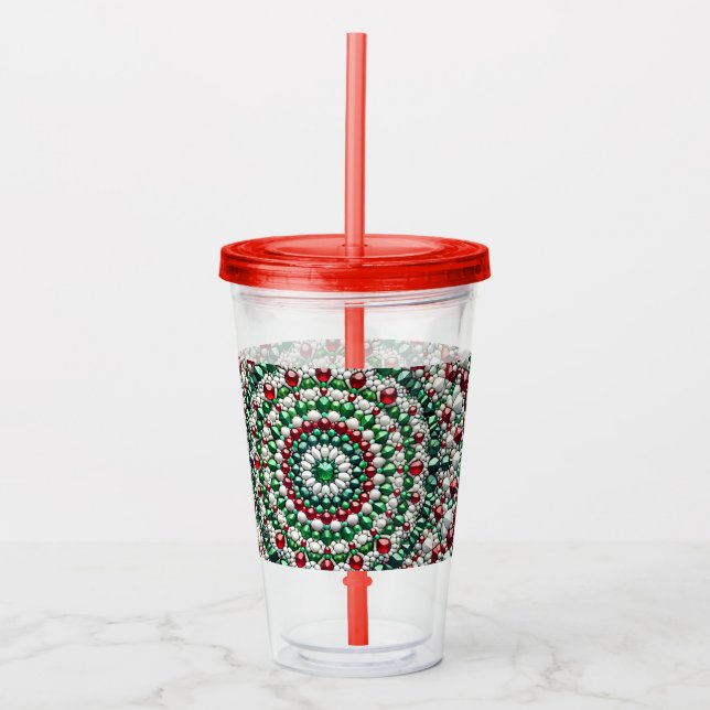 Acrylic Tumbler mit italienischer Farbgestaltung Acryltrinkbecher (Vorderseite)