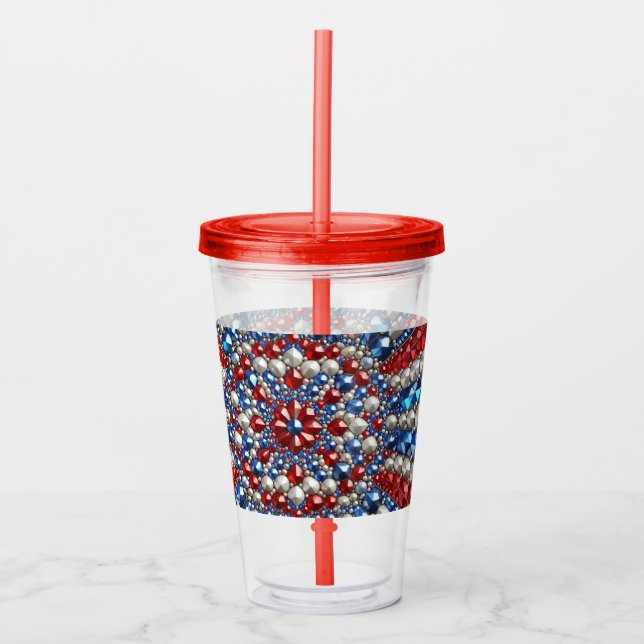 Acrylic Tumbler mit niederländischer Farbgestaltun Acryltrinkbecher (Vorderseite)