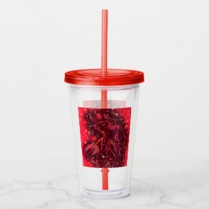 Acrylic Tumbler Red Bull läuft in der Starry Night Acryltrinkbecher