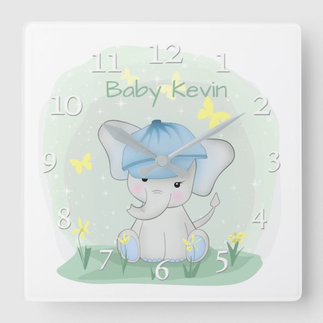 Acrylic Wall Clock Quadratische Wanduhr (Vorderseite)